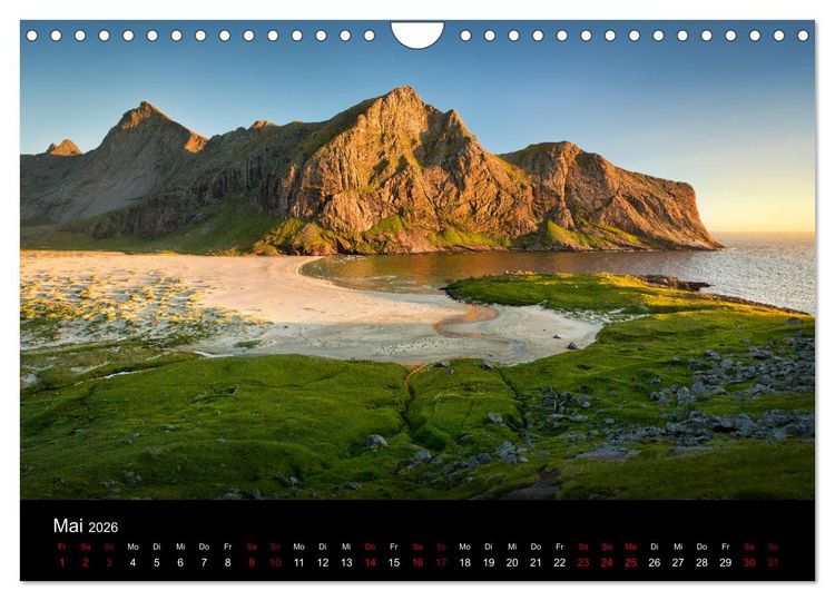 Produktbild: Lofoten - Inseln im Nordmeer (Wandkalender 2026 DIN A4 quer), CALVENDO Monatskalender