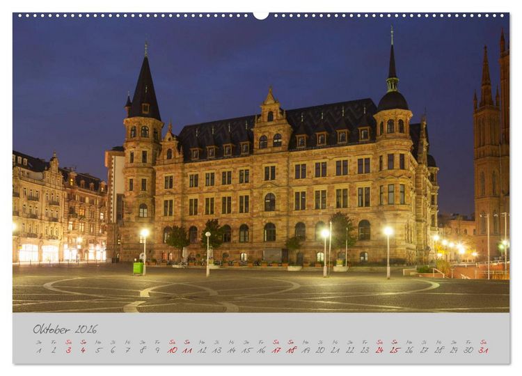 Produktbild: Wiesbaden Die Kurstadt im Rheingau (hochwertiger Premium Wandkalender 2026 DIN A2 quer), Kunstdruck in Hochglanz