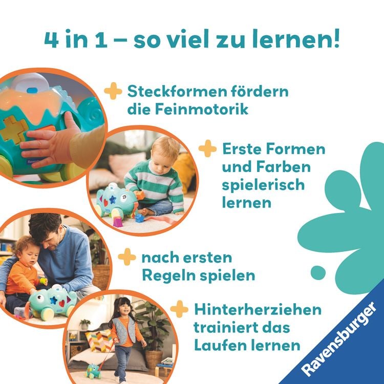 Produktbild: Play+ Musikalisches Farben & Formen Cham&auml;leon - ab 12 Monate