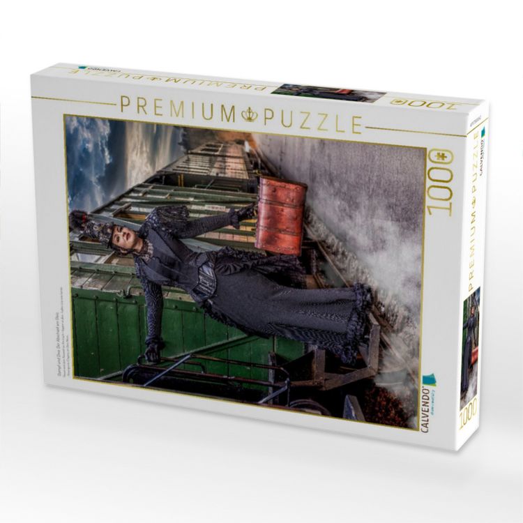 Produktbild: CALVENDO Puzzle Dampf und Diva: Der Abschied am Gleis | 1000 Teile Lege-Gr&ouml;&szlig;e 64x48cm Foto-Puzzle f&uuml;r gl&uuml;ckliche Stunden