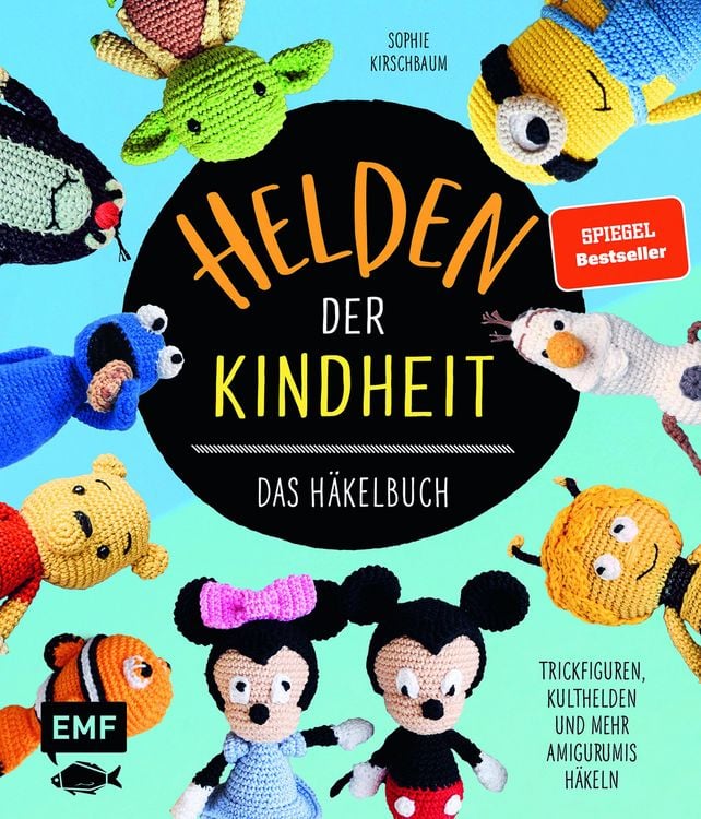 Produktbild: Helden der Kindheit - Das H&auml;kelbuch - Trickfiguren, Kulthelden und mehr Amigurumis h&auml;keln