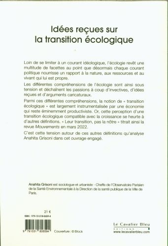 Produktbild: Id&eacute;es re&ccedil;ues sur la transition &eacute;cologique