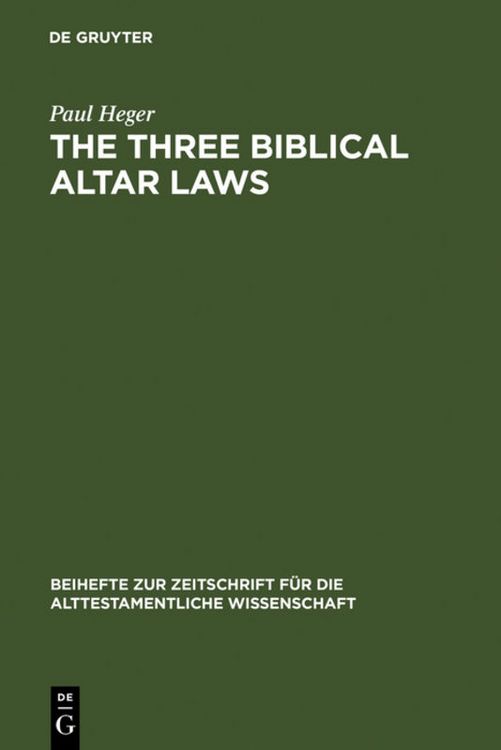 Produktbild: The Three Biblical Altar Laws