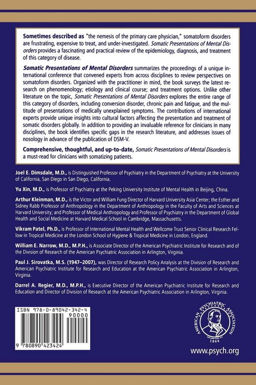 Produktbild: Somatic Presentations of Mental Disorders