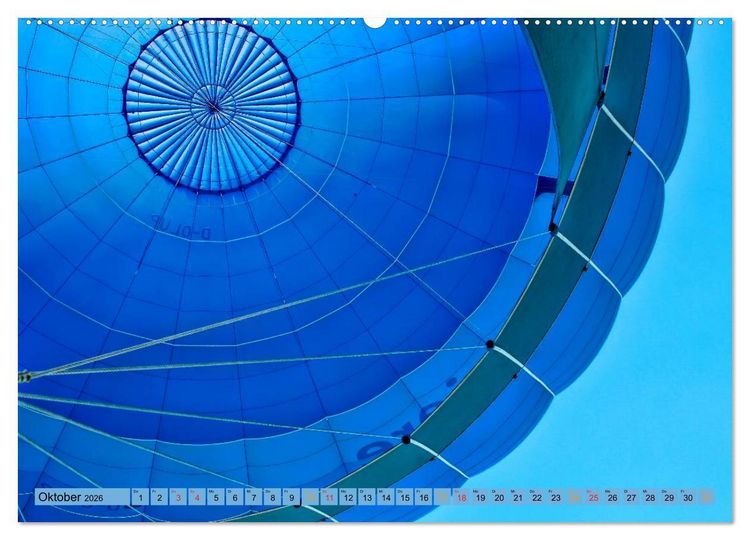 Produktbild: Fahren mit dem Ballon (Wandkalender 2026 DIN A2 quer), CALVENDO Monatskalender