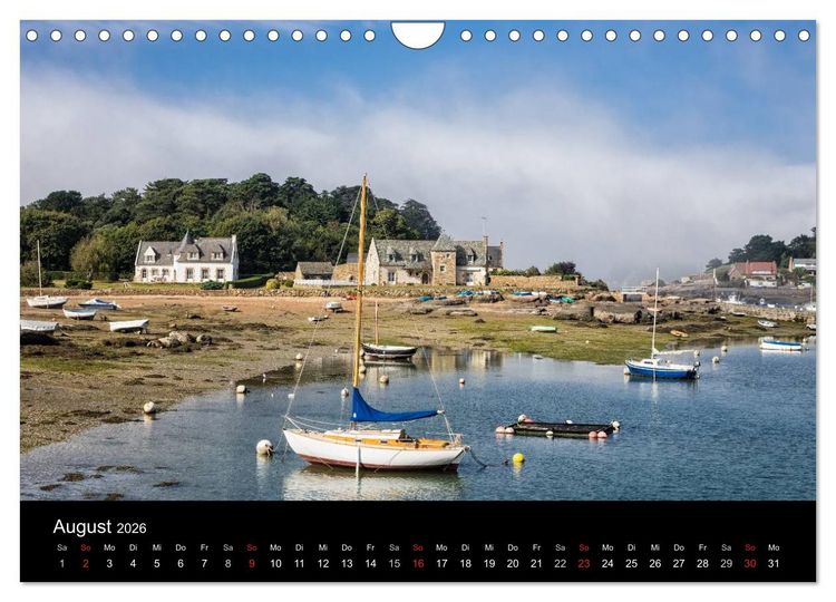 Produktbild: Unterwegs in der Bretagne (Wandkalender 2026 DIN A4 quer), CALVENDO Monatskalender
