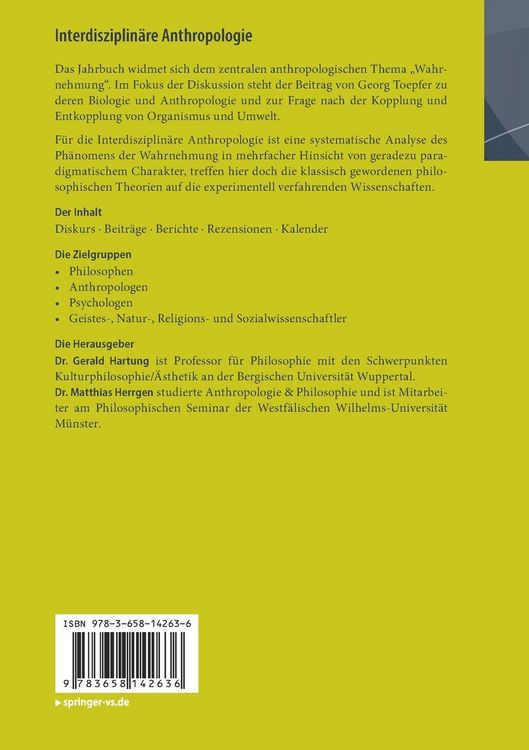 Produktbild: Interdisziplin&auml;re Anthropologie