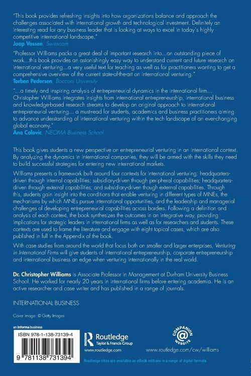 Produktbild: Venturing in International Firms