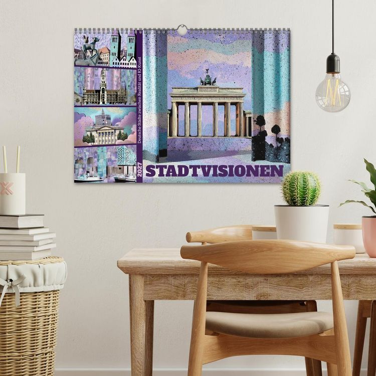 Produktbild: Stadtvisionen (Wandkalender 2027 DIN A3 quer), CALVENDO Monatskalender