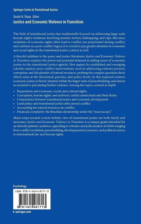 Produktbild: Justice and Economic Violence in Transition