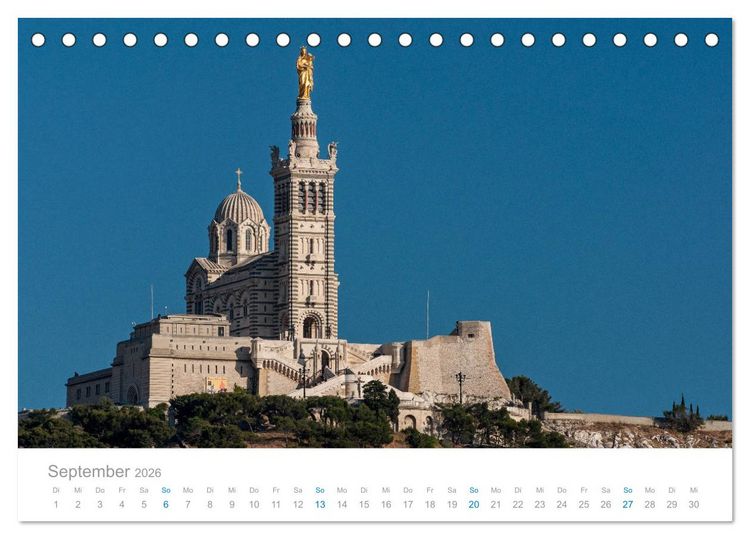 Produktbild: Marseille Maritime Metropole (Tischkalender 2026 DIN A5 quer), CALVENDO Monatskalender