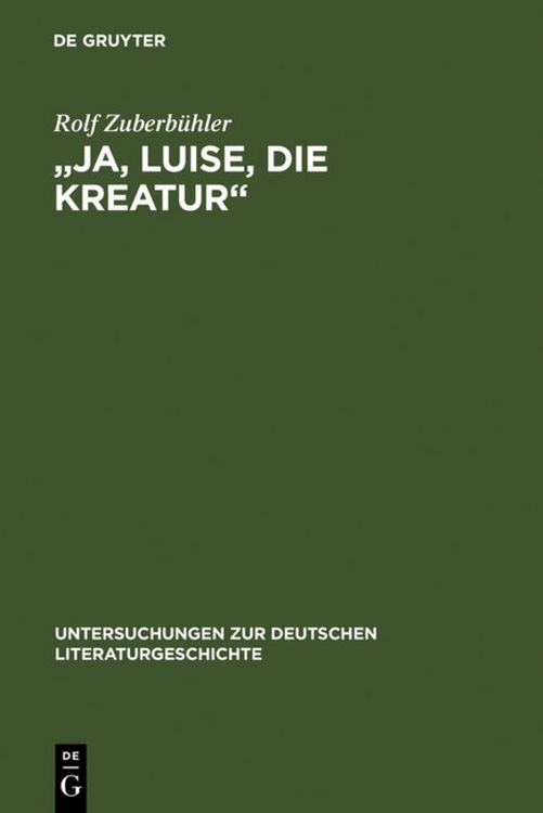 Produktbild: Ja, Luise, die Kreatur