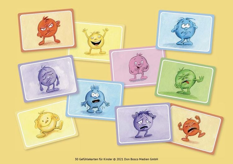 Produktbild: 30 Gef&uuml;hlekarten f&uuml;r Kinder