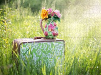Produktbild: CALVENDO Puzzle Ein Bild aus dem Kalender Cottage Summer. Farben der Landschaft | 1000 Teile Lege-Gr&ouml;&szlig;e 64x48cm Foto-Puzzle f&uuml;r gl&uuml;ckliche Stunden