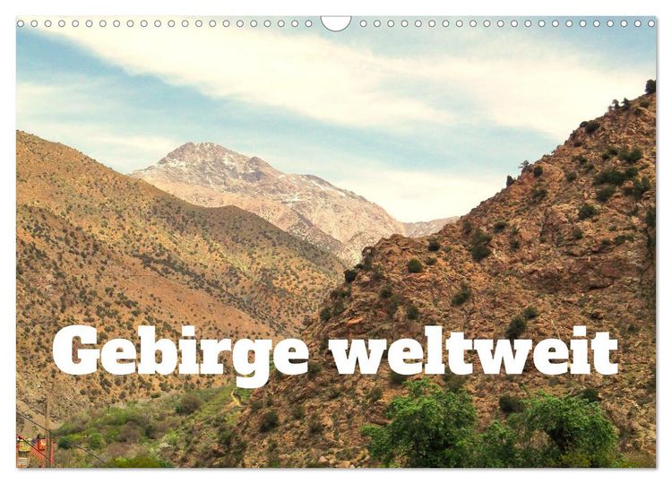 Produktbild: Gebirge weltweit (Wandkalender 2026 DIN A3 quer), CALVENDO Monatskalender