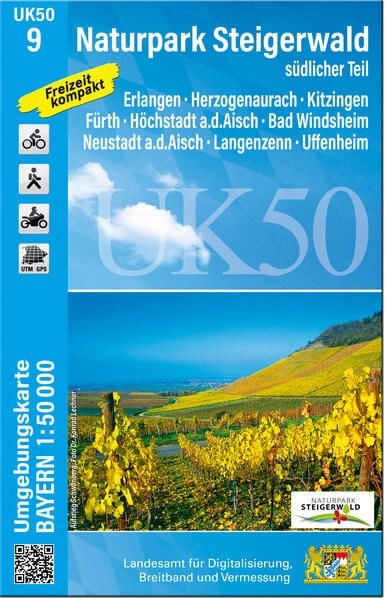 Produktbild: UK50-9 Naturpark Steigerwald, s&uuml;dlicher Teil