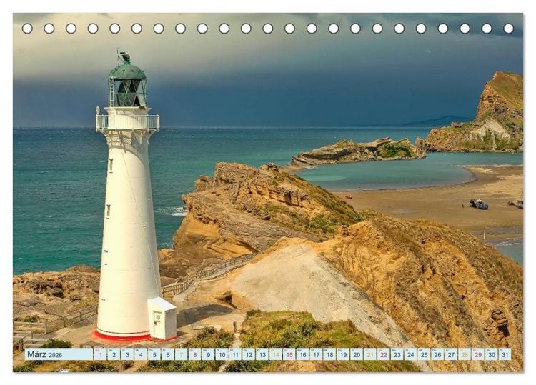 Produktbild: Leuchtt&uuml;rme - maritime Wegweiser weltweit (Tischkalender 2026 DIN A5 quer), CALVENDO Monatskalender