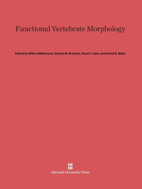 Produktbild: Functional Vertebrate Morphology
