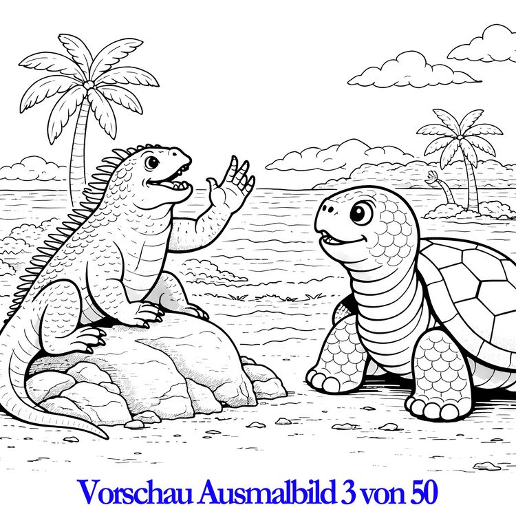 Produktbild: Die Schildkr&ouml;te Harriet besucht das Osterland | Kinder-Malbuch