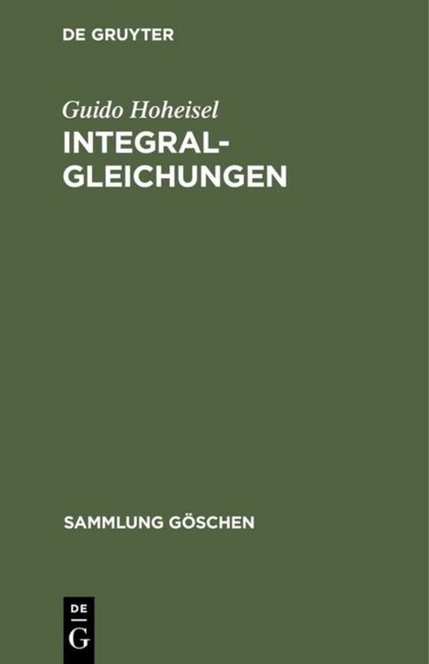 Produktbild: Integralgleichungen