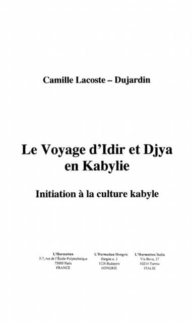 Produktbild: Voyage d'Idir et Djya en Kabylie