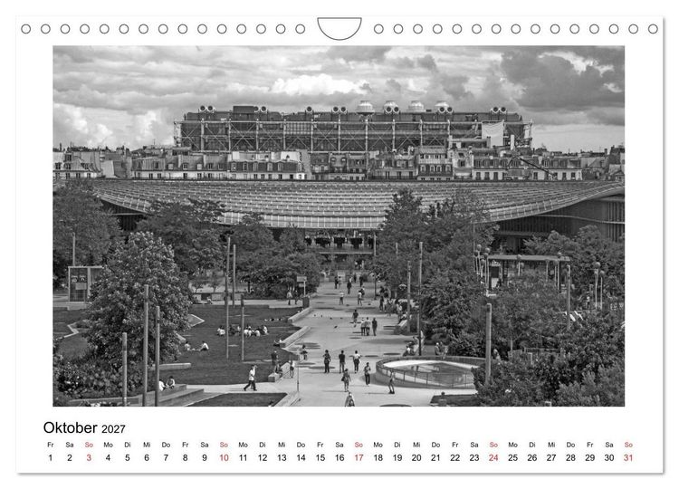 Produktbild: Paris vive la m&eacute;tropole (Wandkalender 2027 DIN A4 quer), CALVENDO Monatskalender