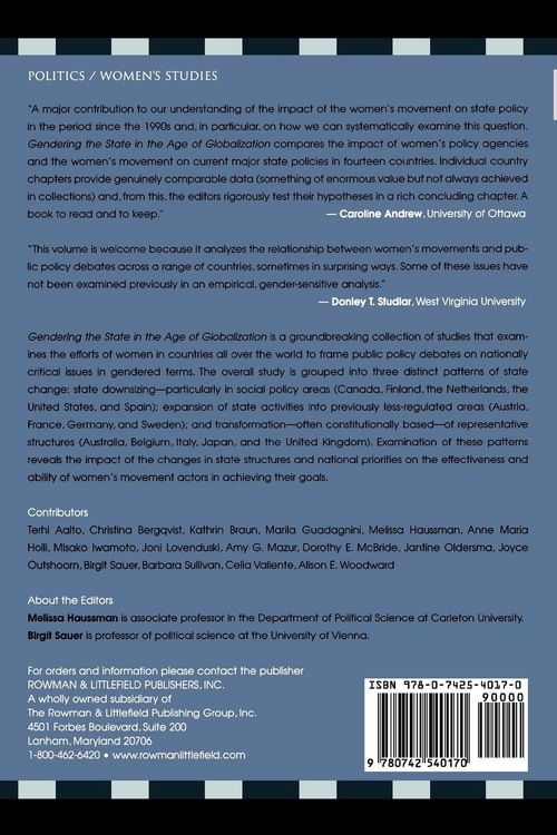 Produktbild: Gendering the State in the Age of Globalization