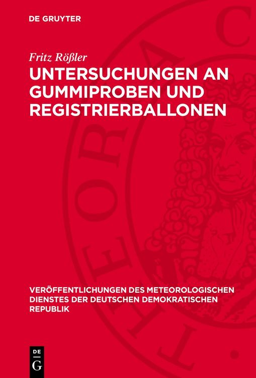 Produktbild: Untersuchungen an Gummiproben und Registrierballonen