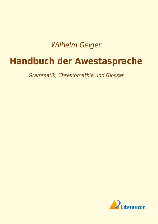 Produktbild: Handbuch der Awestasprache