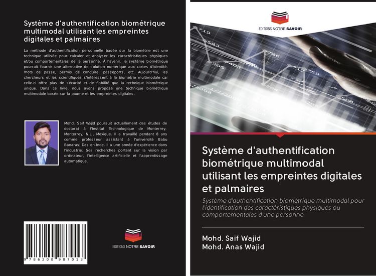 Produktbild: Syst&egrave;me d'authentification biom&eacute;trique multimodal utilisant les empreintes digitales et palmaires