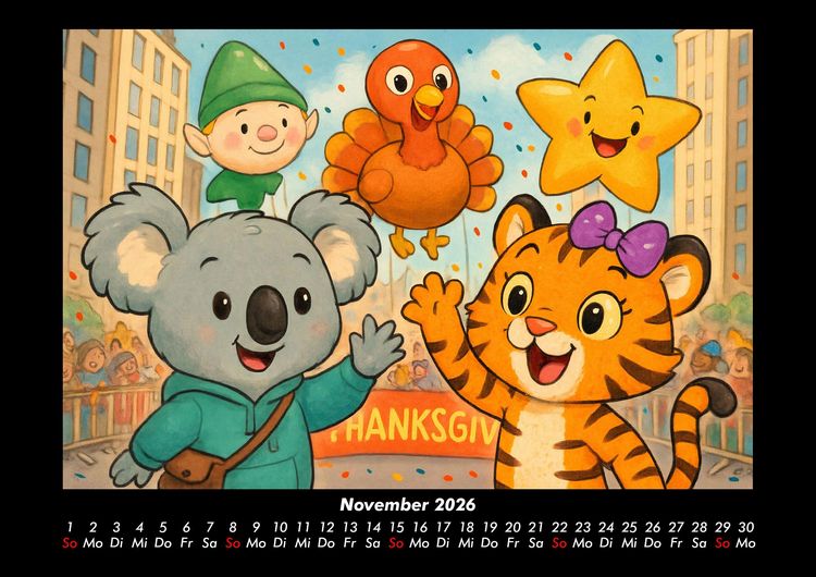 Produktbild: Kiki & Tina - Ein Jahr in New York 2026 Fotokalender DIN A3