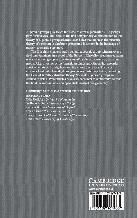 Produktbild: Algebraic Groups