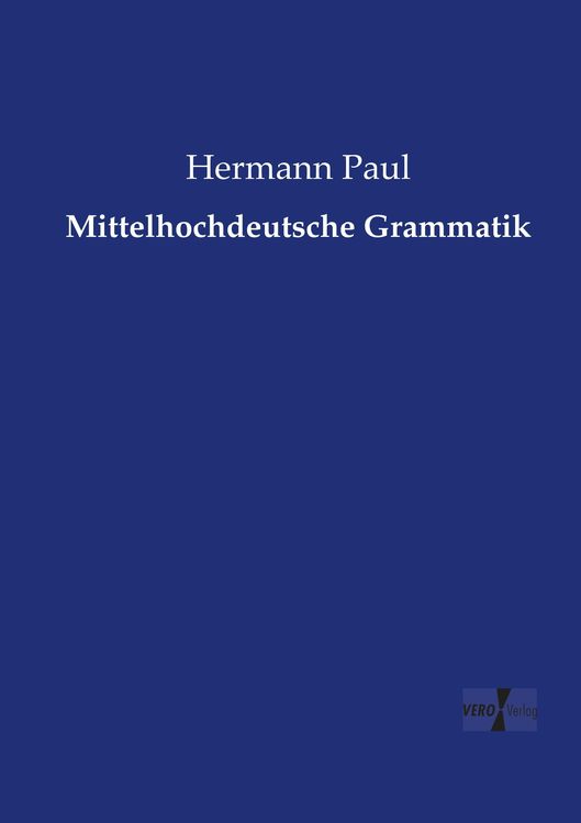 Produktbild: Mittelhochdeutsche Grammatik