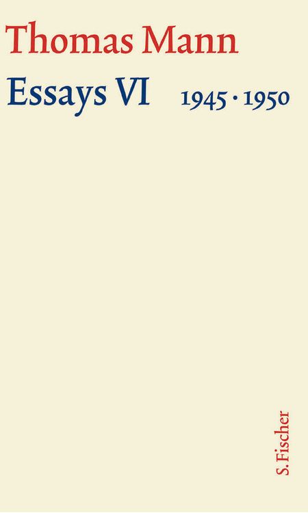 Produktbild: Essays VI 1945-1950