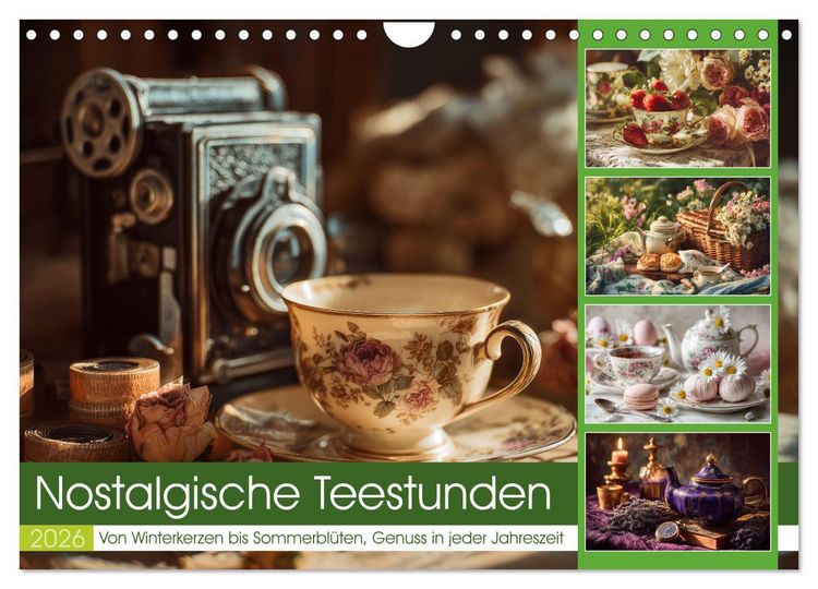 Produktbild: Nostalgische Teestunden (Wandkalender 2026 DIN A4 quer), CALVENDO Monatskalender