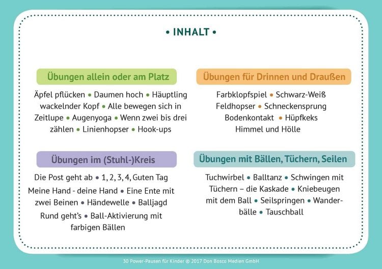 Produktbild: 30 Power-Pausen für Kinder