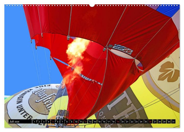 Produktbild: Ballonfahren - Die Stille nach dem Start (Wandkalender 2026 DIN A2 quer), CALVENDO Monatskalender