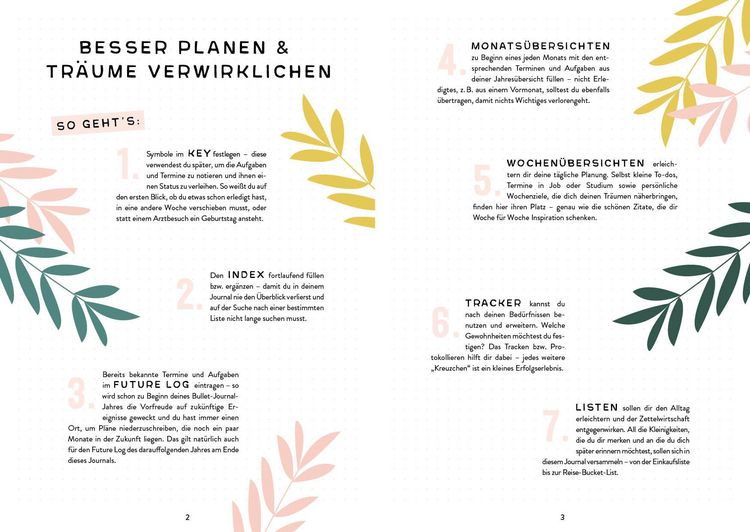 Produktbild: Mein Bullet Journal (Botanical Edition) Besser planen & Tr&auml;ume verwirklichen