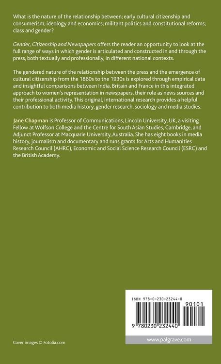 Produktbild: Gender, Citizenship and Newspapers