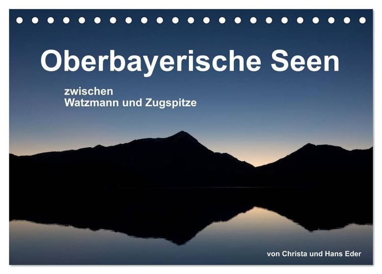 Produktbild: Oberbayerische Seen (Tischkalender 2026 DIN A5 quer), CALVENDO Monatskalender