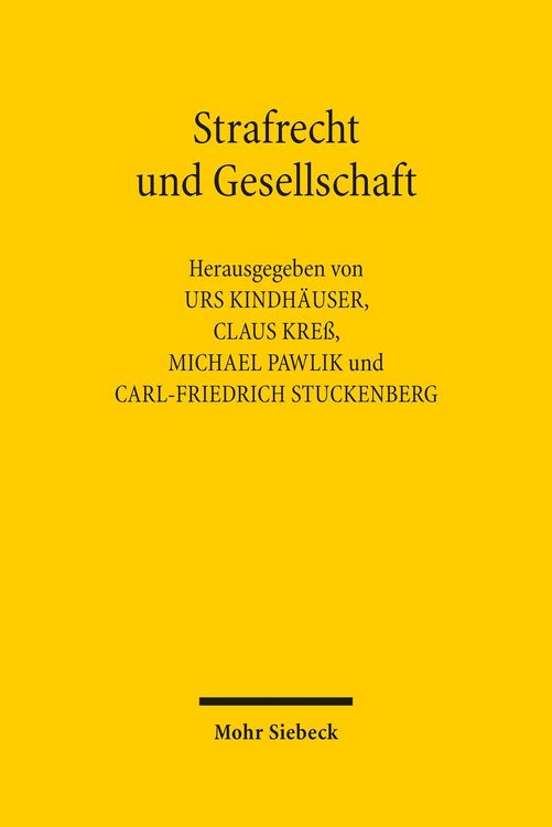 Produktbild: Strafrecht und Gesellschaft