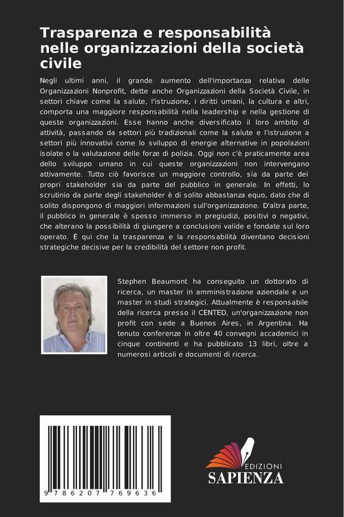 Produktbild: Trasparenza e responsabilit&agrave; nelle organizzazioni della societ&agrave; civile