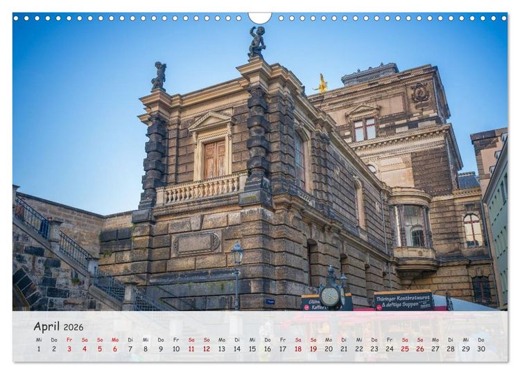 Produktbild: Dresden - Sachsens Perle an der Elbe (Wandkalender 2026 DIN A3 quer), CALVENDO Monatskalender