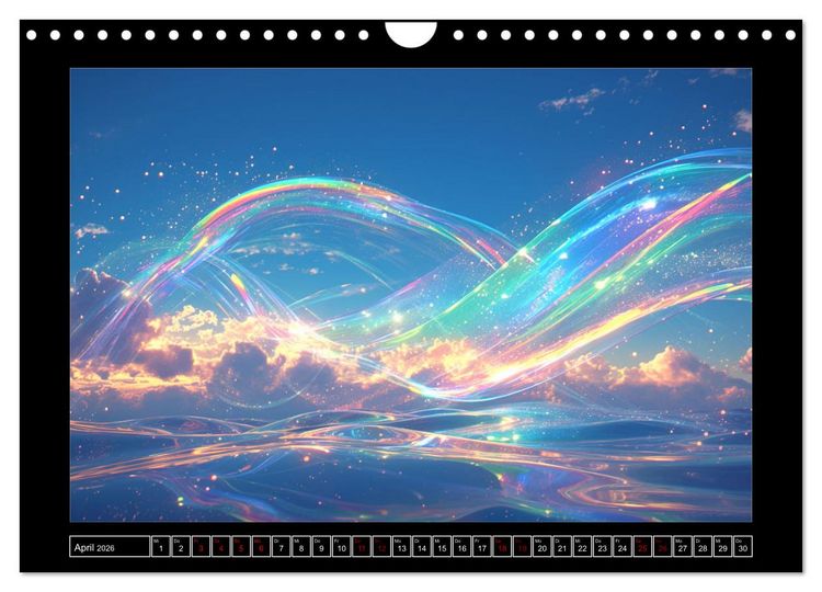 Produktbild: Spektraler Zauber (Wandkalender 2026 DIN A4 quer), CALVENDO Monatskalender