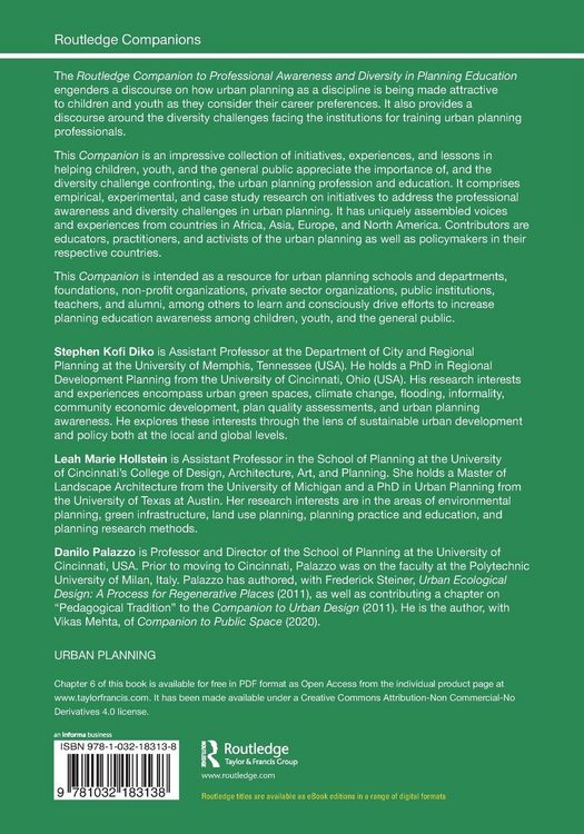Produktbild: Routledge Companion to Professional Awareness and Diversity in Planning Education