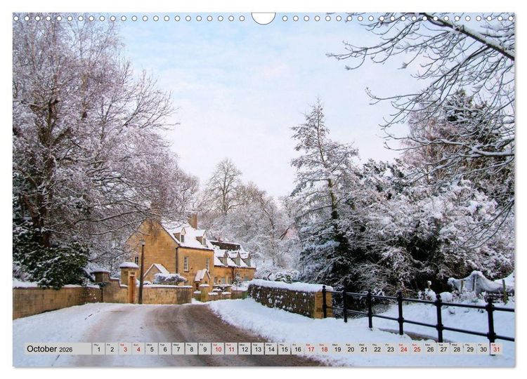 Produktbild: Snow Scenes (Wall Calendar 2026 DIN A3 landscape), CALVENDO 12 Month Wall Calendar