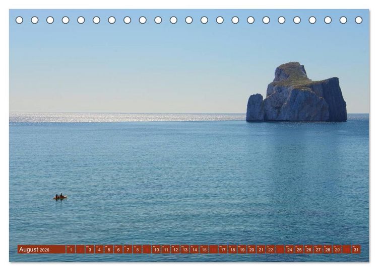 Produktbild: Sardiniens magische K&uuml;sten (Tischkalender 2026 DIN A5 quer), CALVENDO Monatskalender