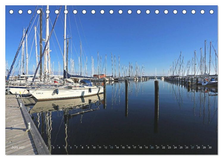 Produktbild: YACHTH&Auml;FEN AN DER OSTSEE (Tischkalender 2027 DIN A5 quer), CALVENDO Monatskalender