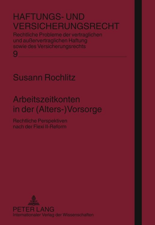 Produktbild: Arbeitszeitkonten in der (Alters-)Vorsorge