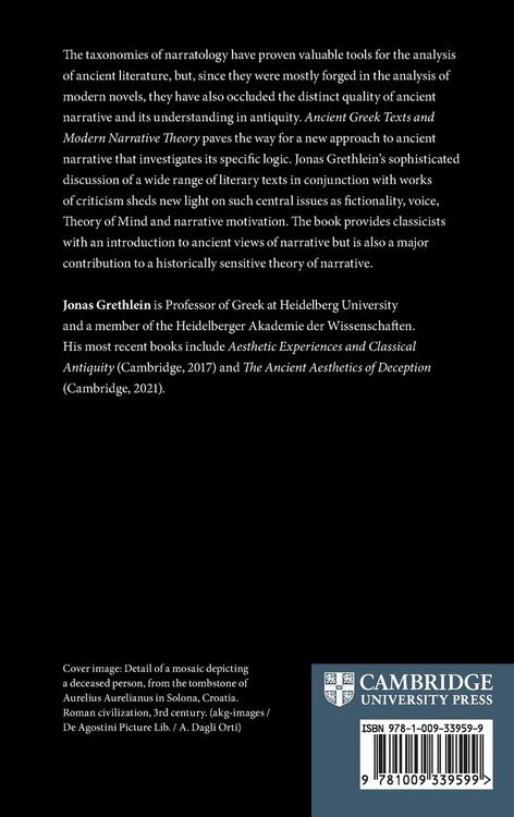 Produktbild: Ancient Greek Texts and Modern Narrative Theory